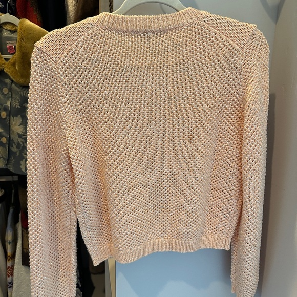 Maje Marguette sequin embellished knit cardigan size in orange size 1 - Picture 7 of 7